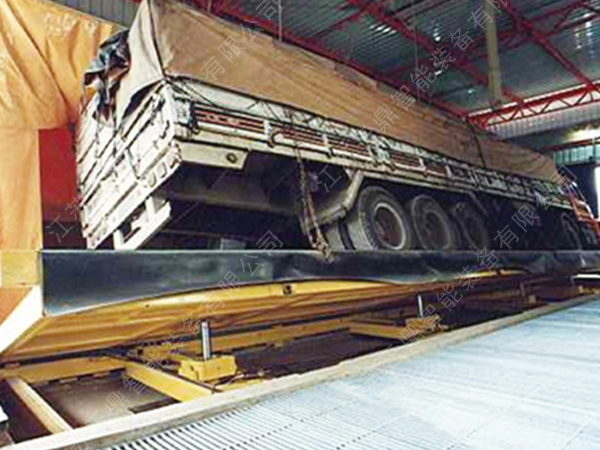 全密封側(cè)翻卸車機